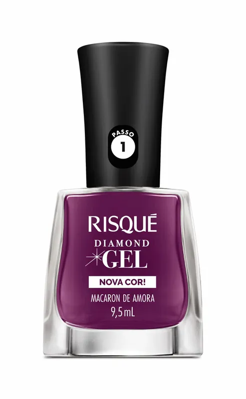 Esmalte Gel Macaron De Amora Risqué Diamond Frasco 9,5ml