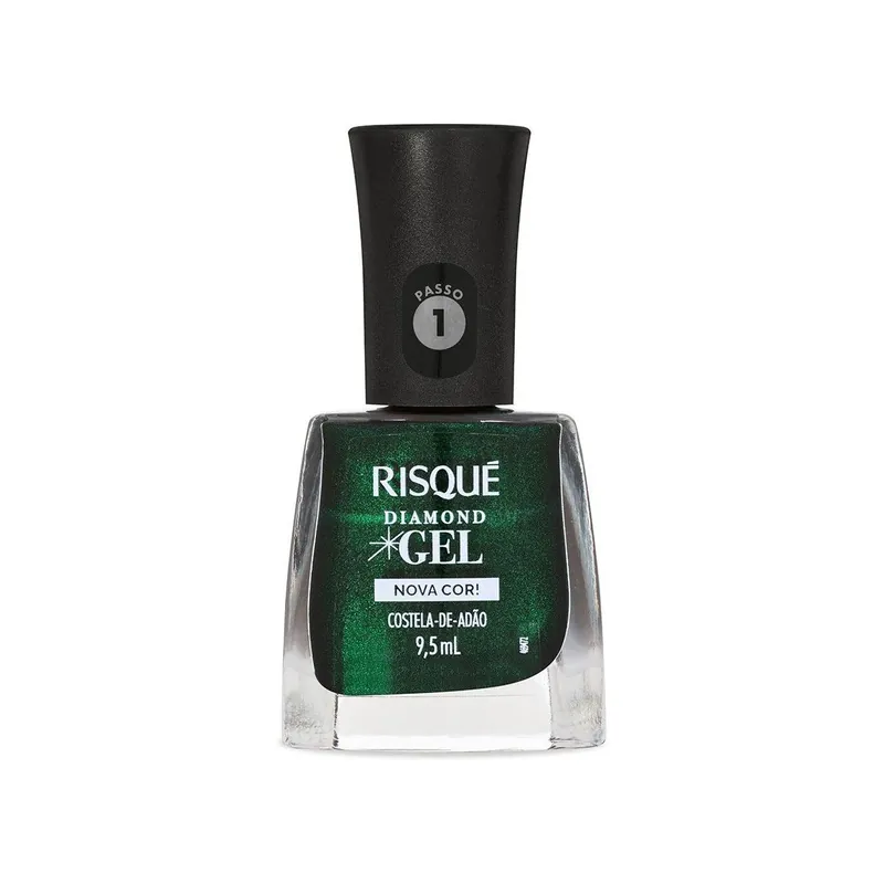 Esmalte Metálico Gel Costela-De-Adão Risqué Diamond Frasco 9,5ml