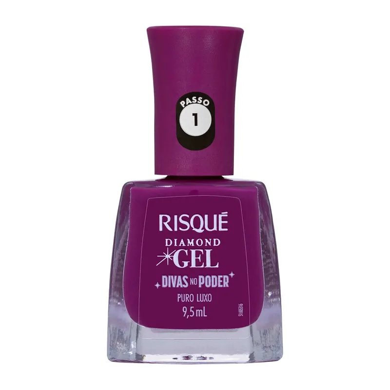 Esmalte Risqué Diamond Gel Divas no Poder Puro Luxo Cremoso 9,5ml