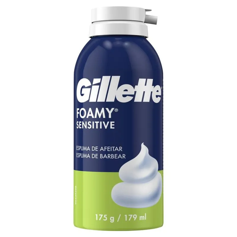 Espuma de Barbear Gillette Foamy Sensitive 175g