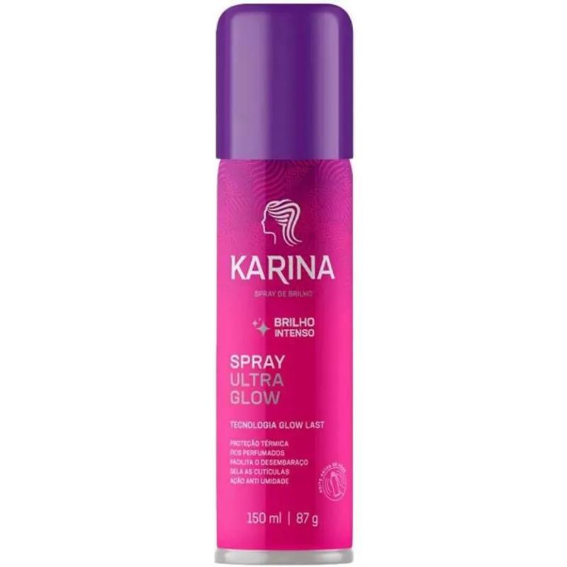 Fixador de Cabelo Spray Brilho Karina 150ml