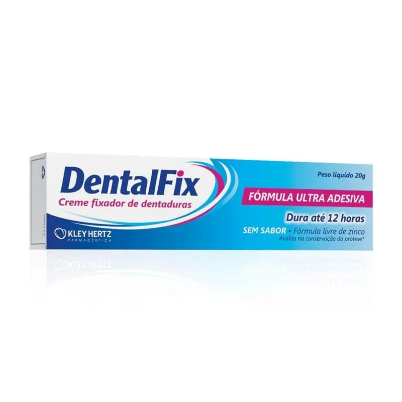 Fixador de Prótese Dentalfix Ultra Adesiva 12h Sem Sabor Creme 20g