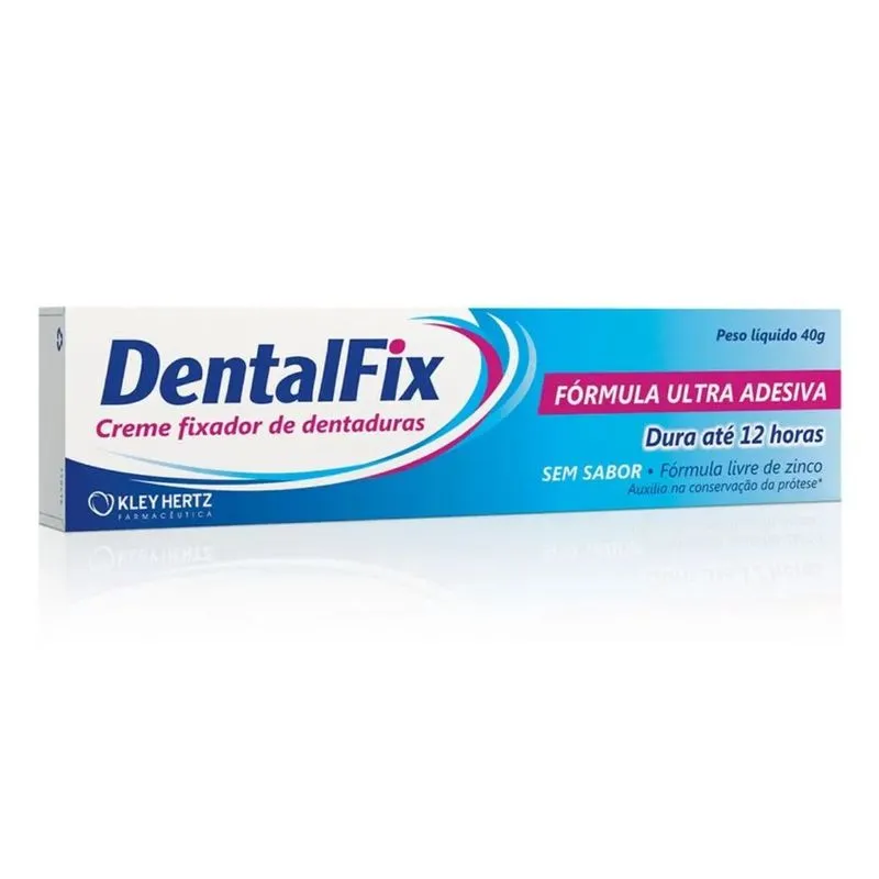 Fixador de Prótese Dentalfix Ultra Adesiva 12h Sem Sabor Creme 40g