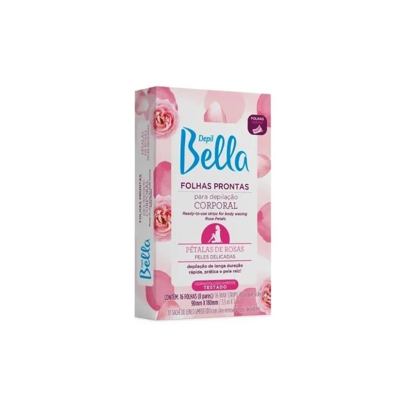 Folhas Prontas para Depilação Facial - Depil Bella Pétalas 16 Folhas