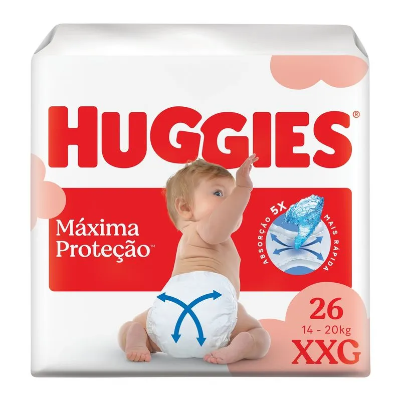 Fralda Huggies Supreme Care XXG 26 Unidades