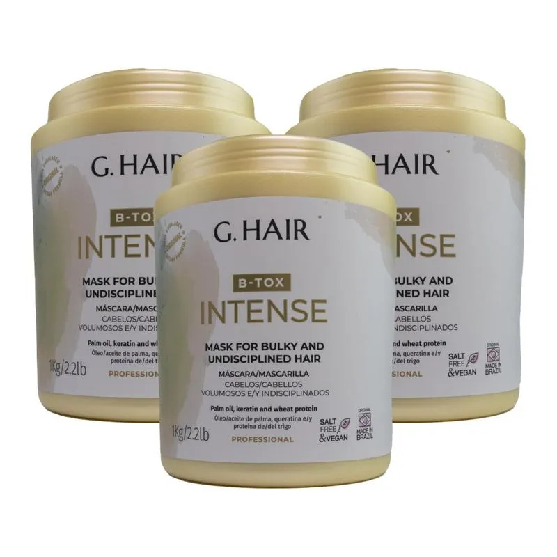 G.Hair BTX Intense Kit - 3 Máscaras 1kg