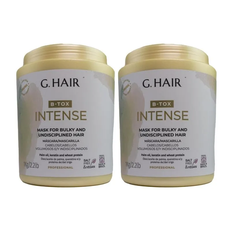 G.Hair BTX Intense - Kit com 2 Máscaras de 1kg