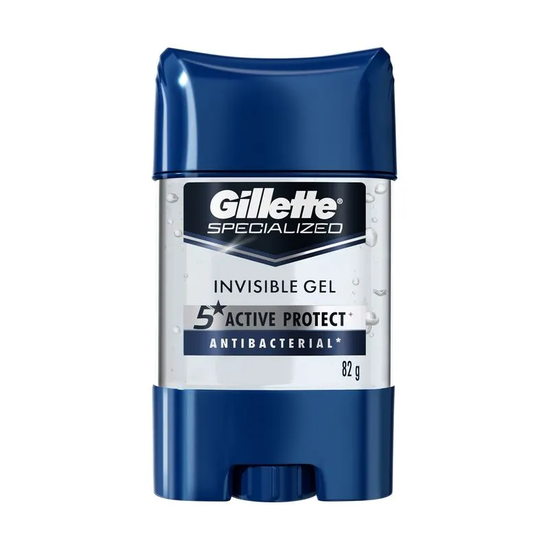 Desodorante Antitranspirante Gillette Specialized Antibacterial Gel Stick 82g
