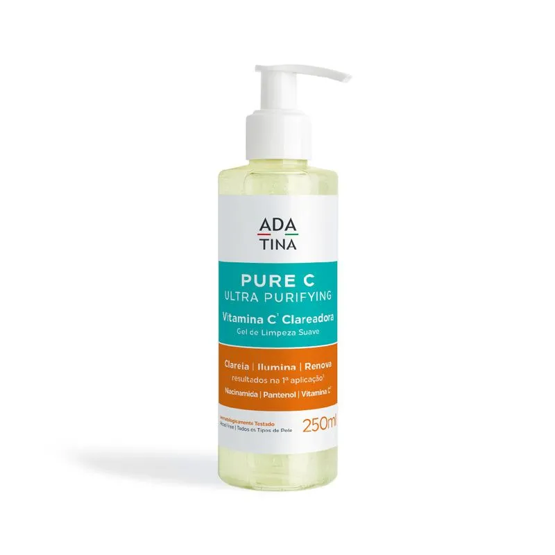 Gel de Limpeza Facial Clareador Ada Tina Pure C Ultra 250ml