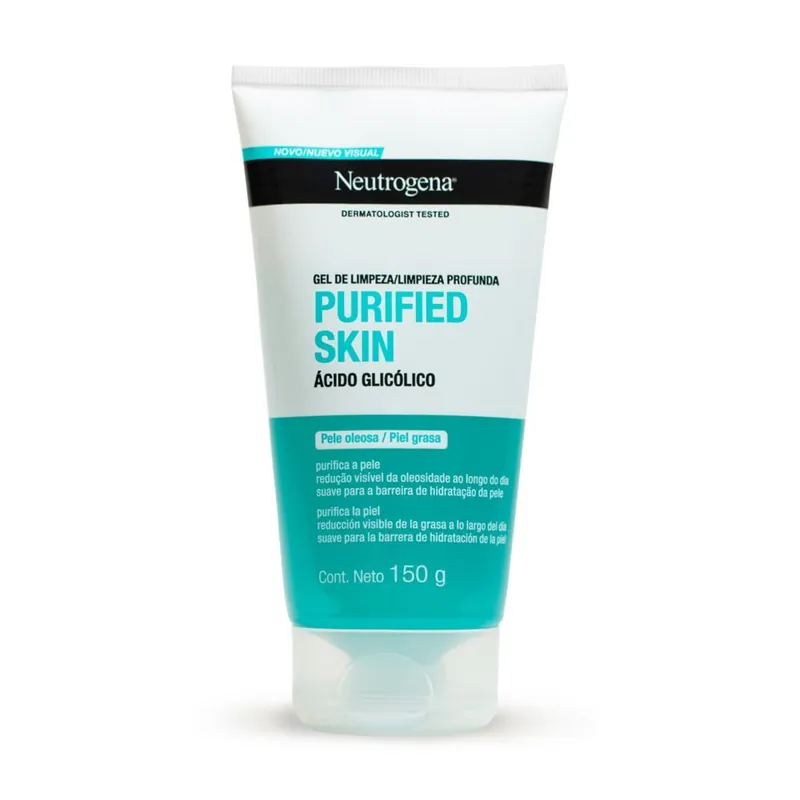Gel de Limpeza Facial Neutrogena Purified Skin com Ácido Glicólico 150g
