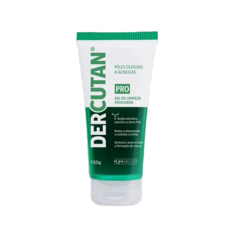 Gel de Limpeza Facial Melora Dercutan Pro Pele Oleosa e Acneica 150g