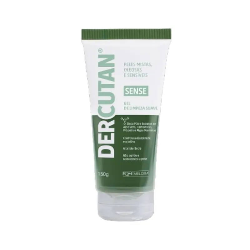 Gel de Limpeza Facial Dercutan Sense Suave 150g