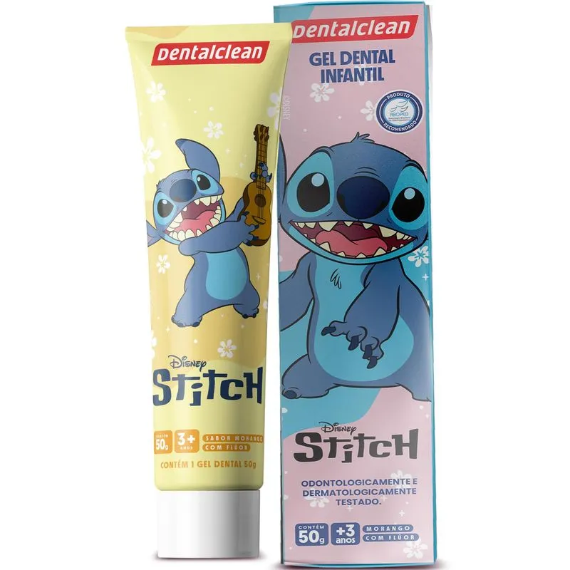 Gel Dental Dental Clean Stitch Com Flúor Morango 50g