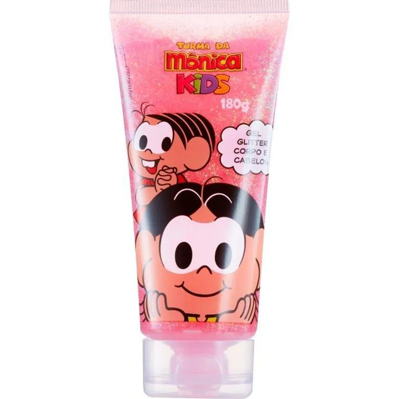 Gel Glitter Corpo e Cabelos Turma da Mônica Kids 180g