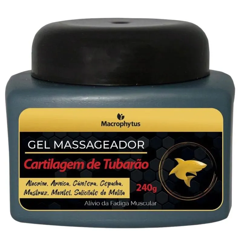 Gel Massageador Cartilagem de Tubarão 240gr - Macrophytus