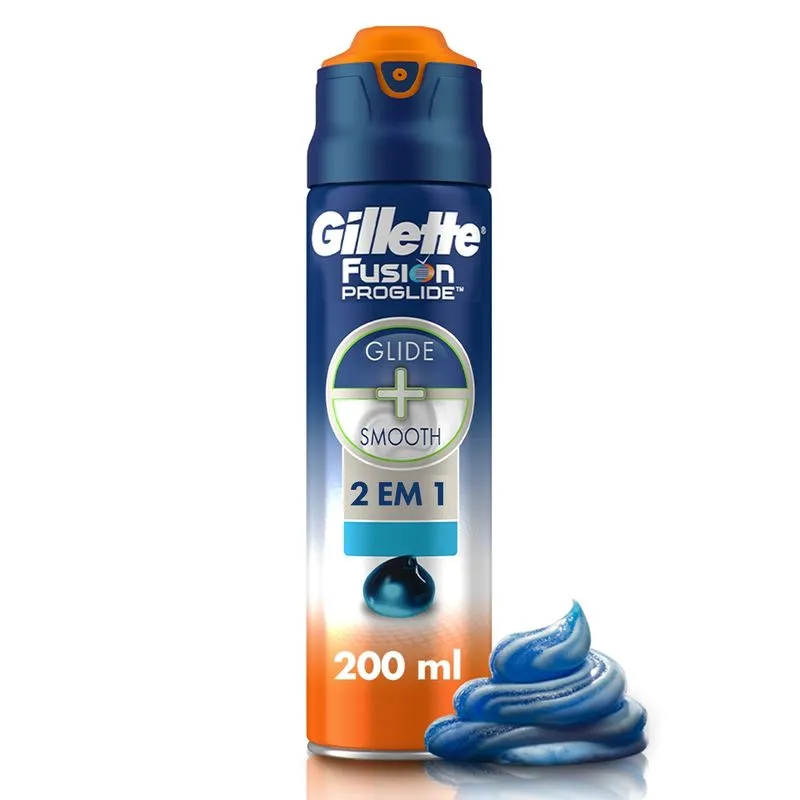 Gel de Barbear Gillette Fusion ProGlide 2 em 1 200ml