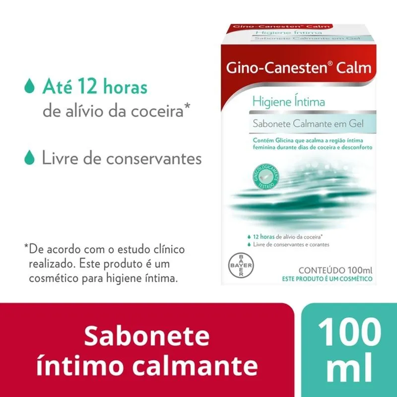 Sabonete Íntimo Gino-Canesten Calm Gel 100ml