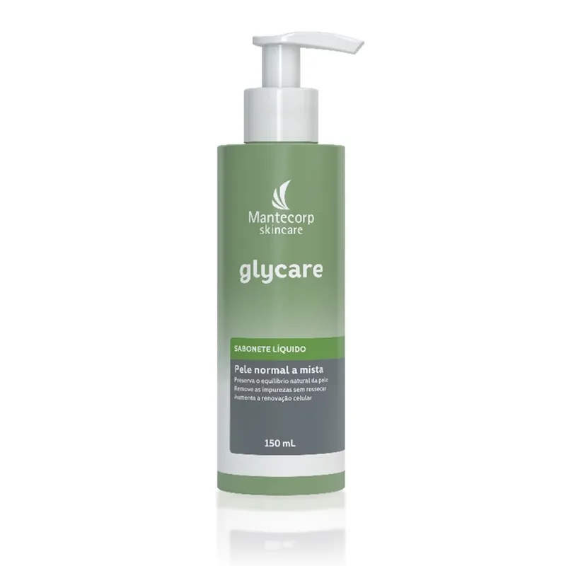 Sabonete Líquido Facial Mantecorp Skincare Glycare Ácido Glicólico 150ml