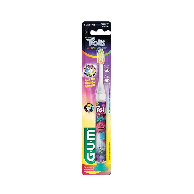 GUM - Escova Dental Macia - Kids Trolls