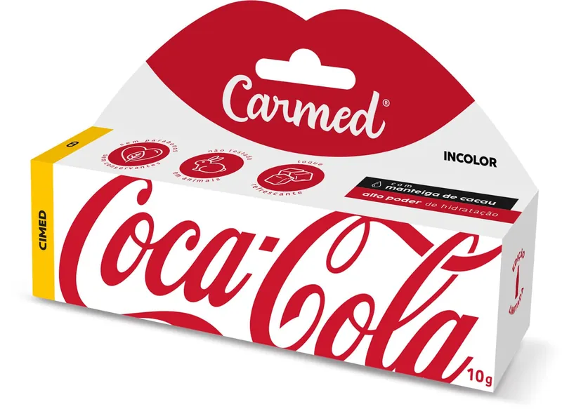 Hidratante Labial Carmed Coca Cola Incolor 10g