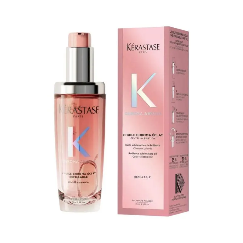 Kérastase Chroma Absolu L'Huile Chroma Éclat Óleo Capilar Brilho Radiance 75 ml