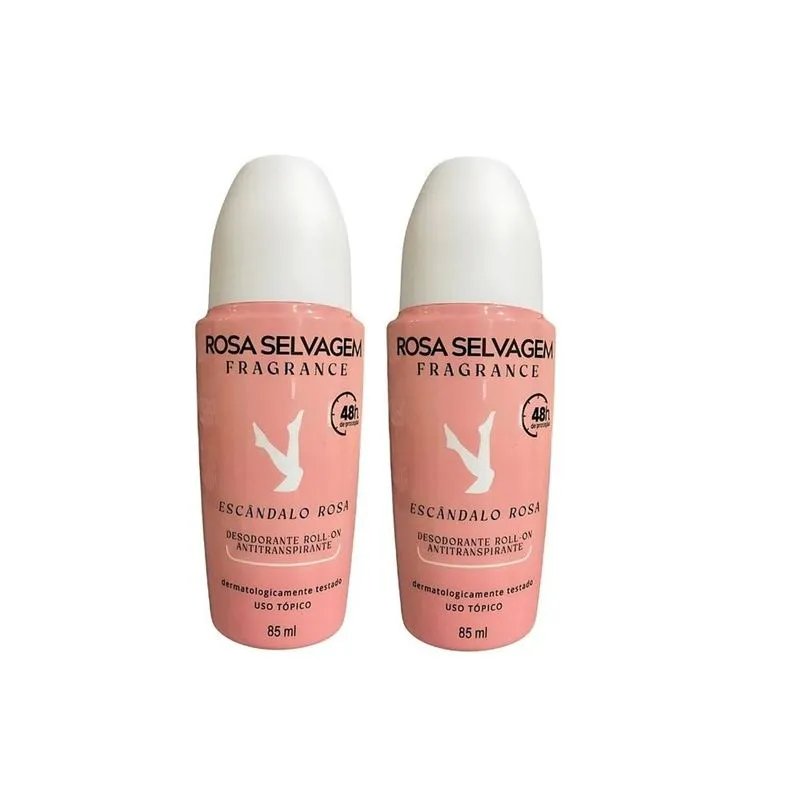 Kit 2 Desodorante Roll-On Escândalo - Rosa Selvagem - 85ml