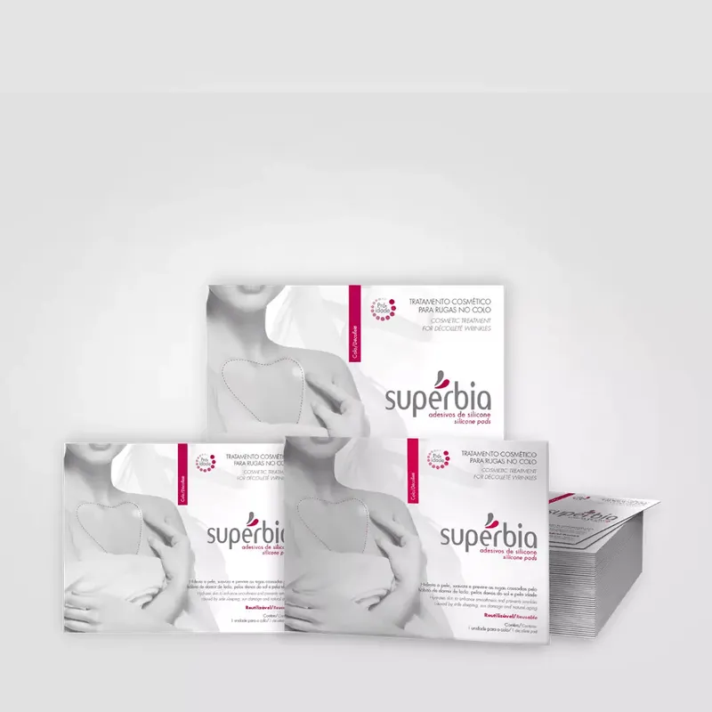 Kit Adesivos de Silicone para Rugas no Colo (3 unidades)