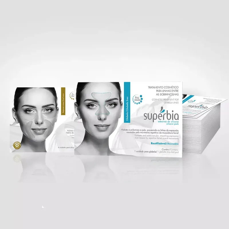 Kit Adesivos para Rugas nos Olhos, Bigode Chinês e Rugas entre as Sobrancelhas (Glabela)