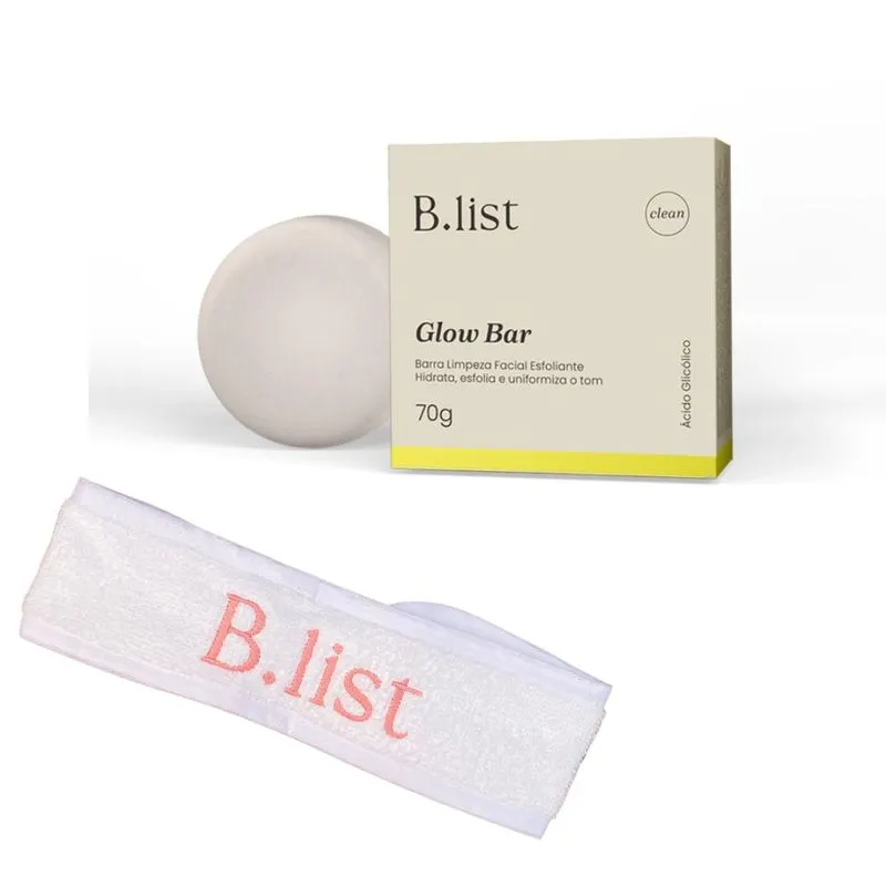 Kit Barra Limpeza Glow Bar + Faixa Rosa Blist 70g