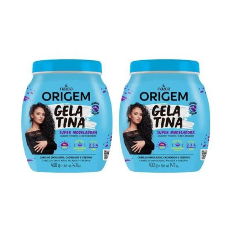 Kit C/2 Unidades Gelatina Capilar Origem Modeladora 400g