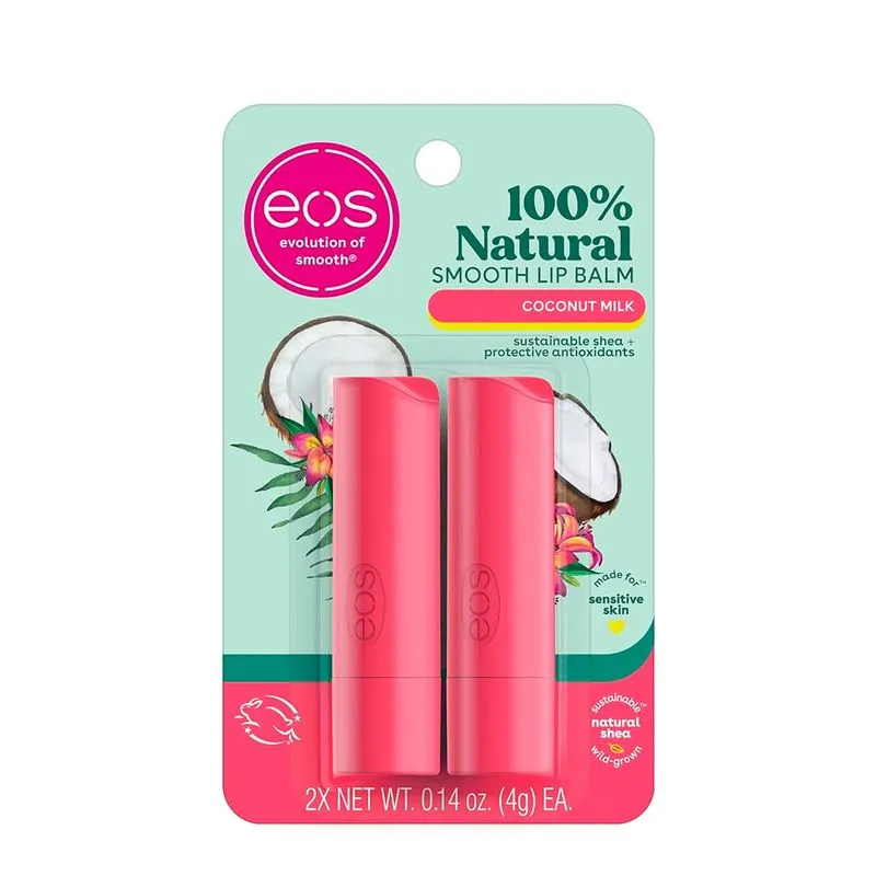 Kit Eos - Coconut Milk Lip Balm Stick - Bálsamo Labial 8g