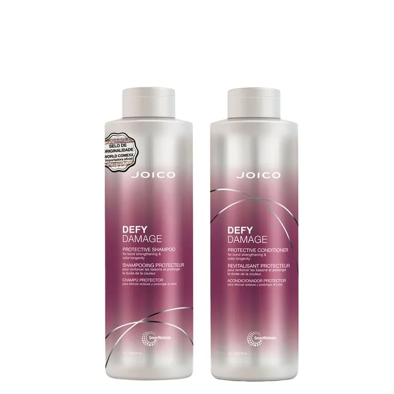 Kit Joico Professional Defy Damage Protective - Shampoo 1000ml + Condicionador 1000ml
