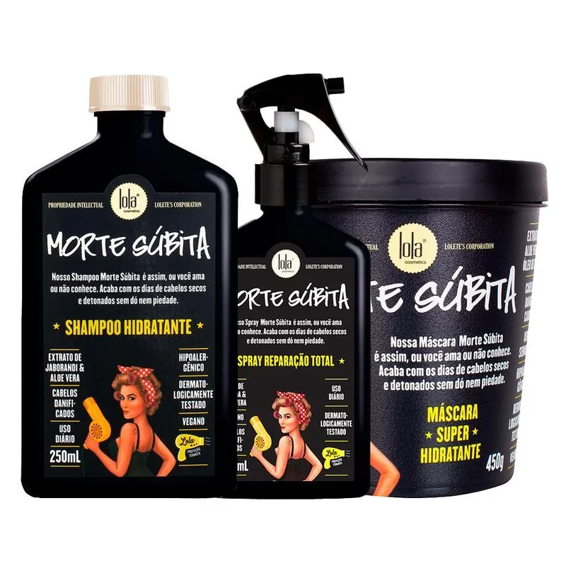 Kit Lola Cosmétics Hidratação Morte Súbita - 3 Produtos