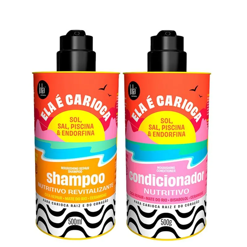 Kit Lola Ela é Carioca - Shampoo 500 ml + Condicionador 500 g