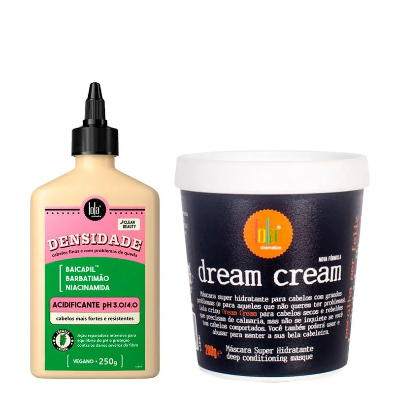 Kit Lola From Rio - Acidificante Densidade 250g + Máscara Dream Cream 200g