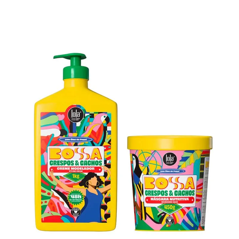 Kit Lola From Rio Bossa Máscara 450g + Creme 1000ml