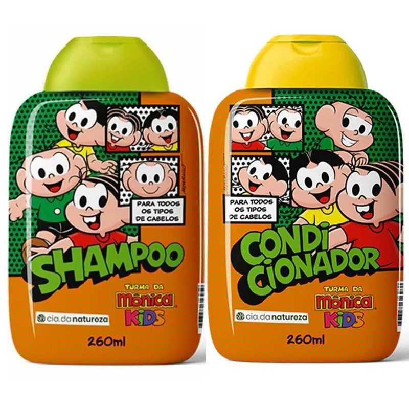 Kit Mônica Todos os Tipos de Cabelo - Shampoo e Condicionador