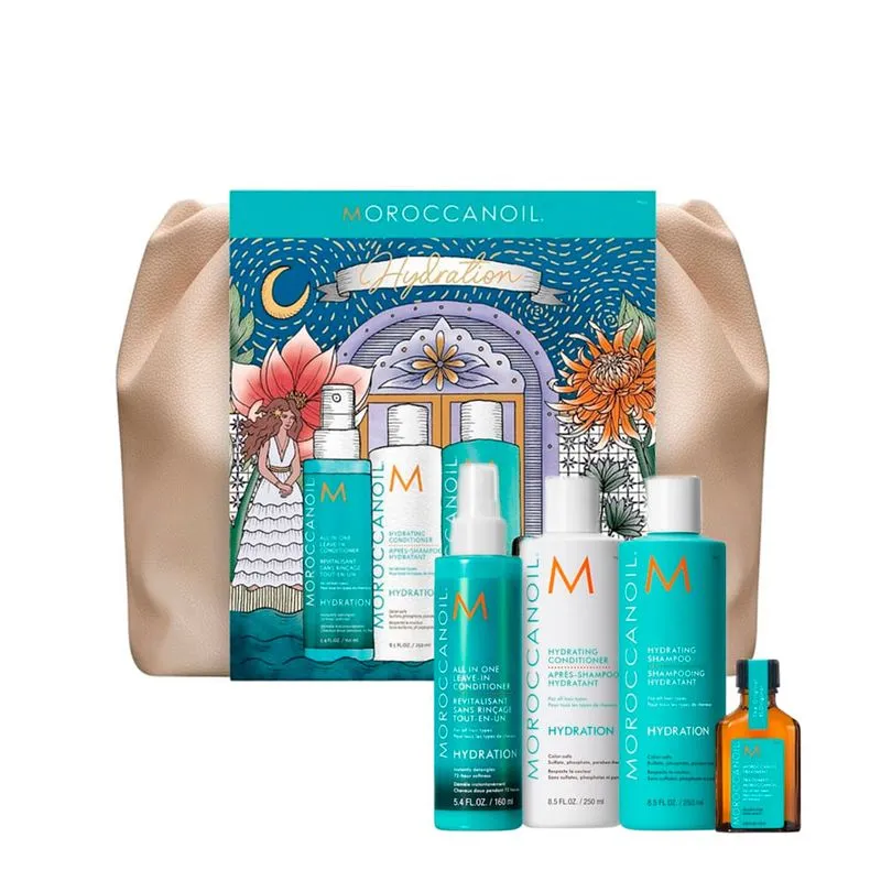 Kit Moroccanoil - Hydration - Shampoo e Condicionador 250ml + All in One 160ml + Óleo de Tratamento 25ml