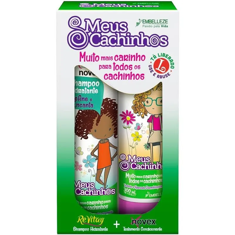 Kit Novex Shampoo + Condicionador Meus Cachinhos 300ml