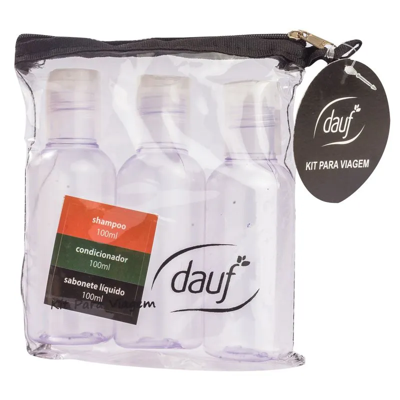 Kit Para Viagem Dauf Com 3 Mini Frascos