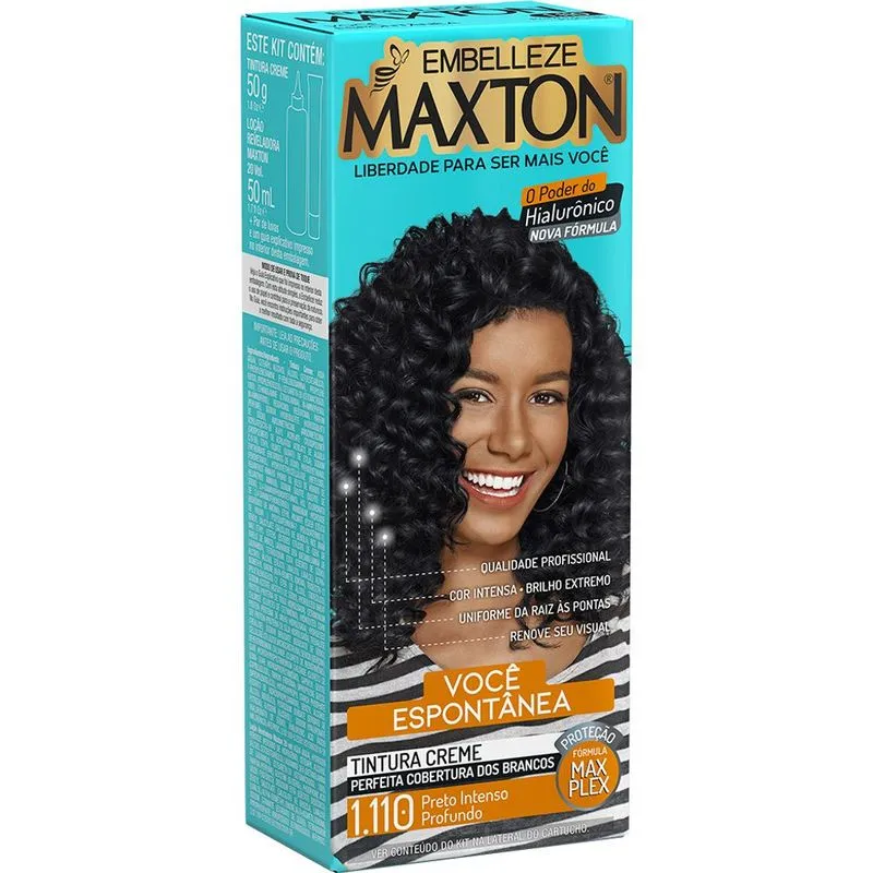 Kit Prático Maxton Preto Intenso Profundo 1.110