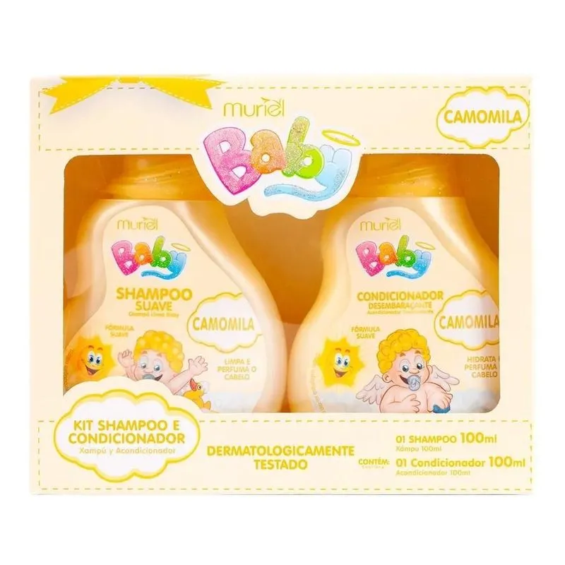 Kit Shampoo Condicionador Suave Muriel Baby Camomila - 100ml