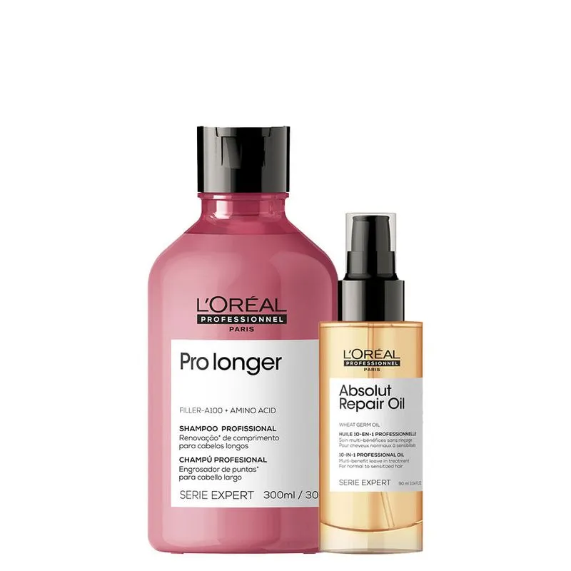 L'Oréal Professionnel - Kit Serie Expert Pro Longer - Shampoo 300ml + Óleo 90ml