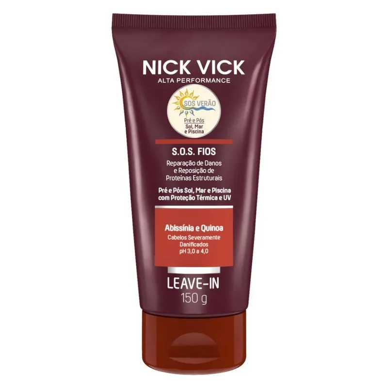 Leave In SOS Fios Nick Vick Alta Performance 150g