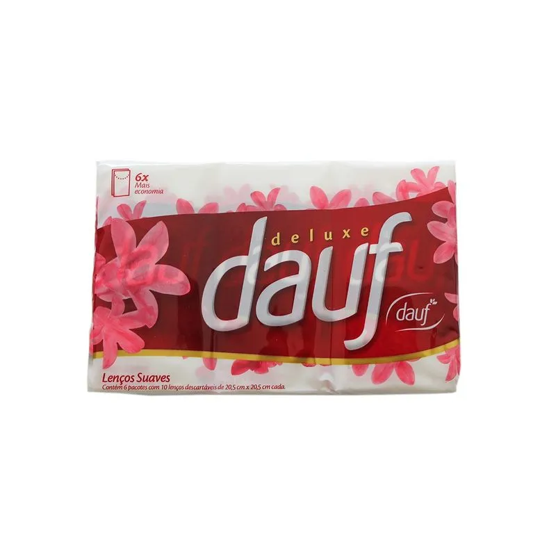 Lenço De Bolso Dauf 6 Pacotes Com 10 Unidades