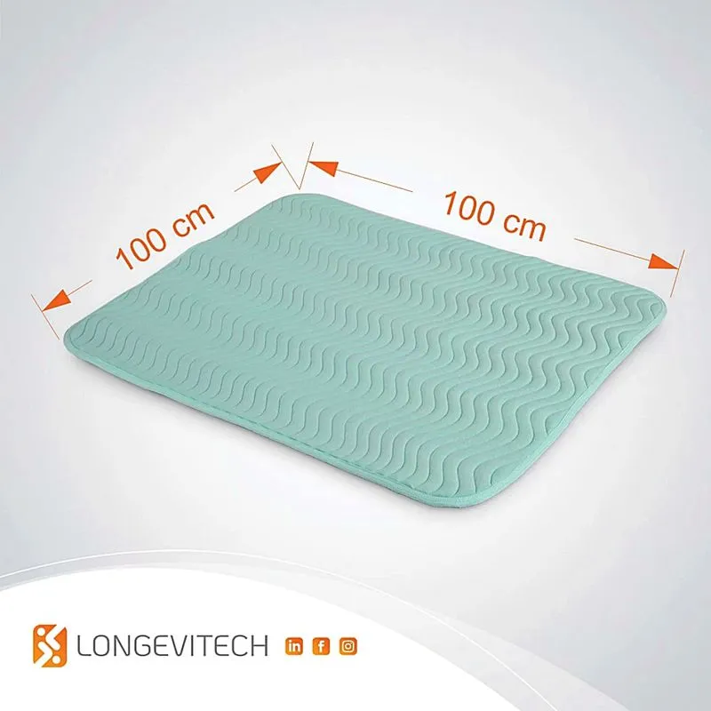 Lençol Ultra Absorvente Longevitech Lavável 100x100cm - Unidade