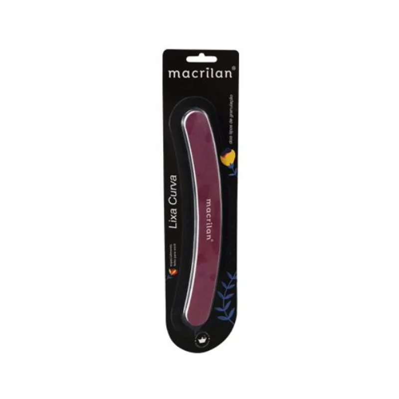 Lixa LX-11 curva para unhas artificiais Macrilan