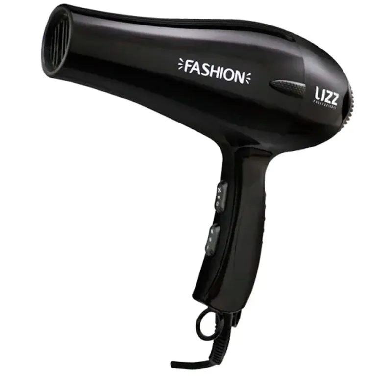 Lizz Professional Fashion Preto 2200W - Secador de Cabelos 220V