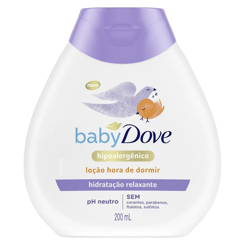 Loção Hidratante Infantil Baby Dove Hora de Dormir Bebê Hidratação Relaxante 200ml