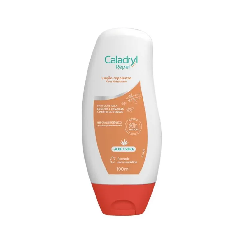 Loção Repelente Caladryl Repel Hipoalergênico Aloe & Vera 100ml